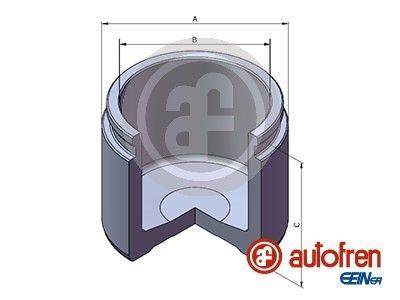 D025820 Autofren Поршень супорта гальмівного, заднього